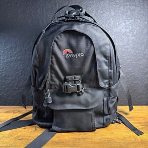 Lowepro Mini Trekker Black Nylon Camera Backpack Padded DSLR Gear Bag